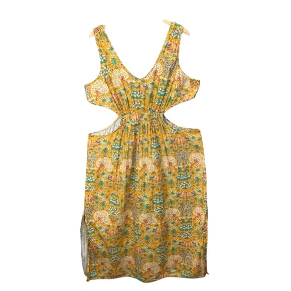Anthropologie Maeve Dress Women Sz 2X Marie Column Cutout Maxi Beach Cover Up - Picture 3 of 16